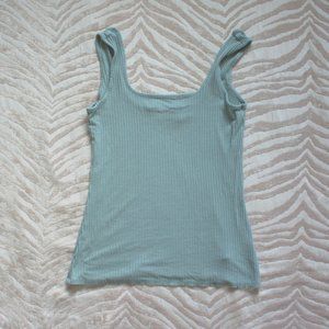 Rachel Zoe | Mint Green Ribbed Tank Top